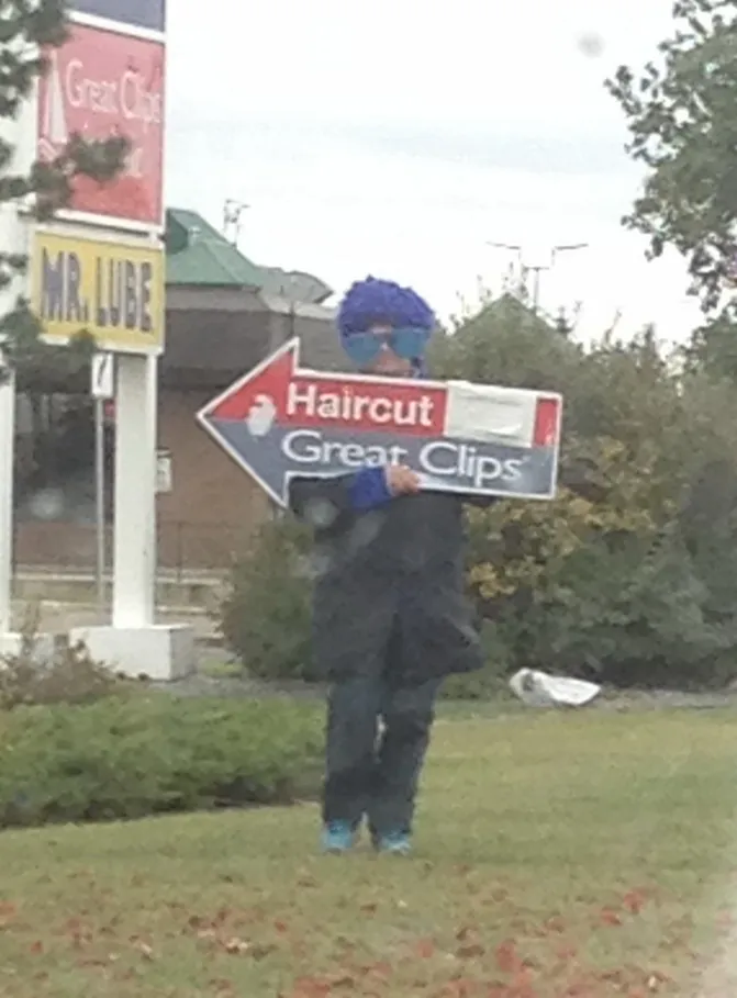 Sherwood Park Spinner Arrow Signs