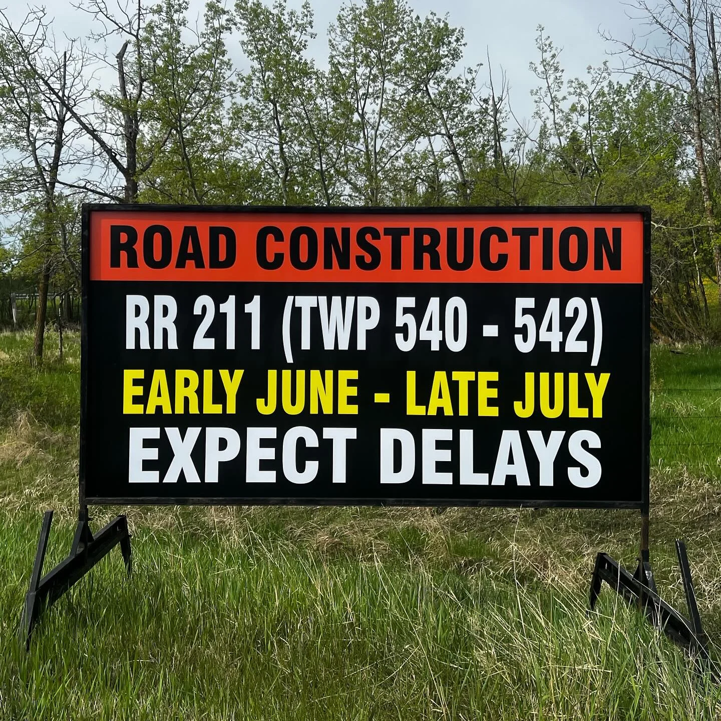 Sherwood Park Road Signs
